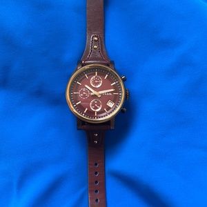 Fossil Leather Womens Watch